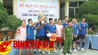 Công an TP Phan Thiết đạt giải nhất Giải bóng chuyền nam do Khối thi đua số 4 – Công an tỉnh Bình Thuận tổ chức