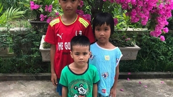 3 cháu bé là anh em ruột bị mất tích ở Kim Sơn