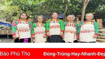 សិល្បៈច្នៃប្រឌិតពិសេសលើសំលៀកបំពាក់ប្រពៃណីរបស់ជនជាតិ Mang នៅ Nam Nhun
