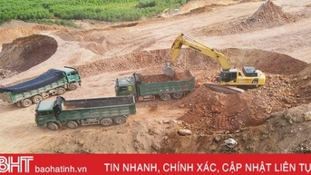 Đề xuất bổ sung mỏ đất 1 triệu mét khối phục vụ thi công cao tốc qua Hà Tĩnh