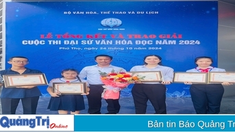 Thiếu nhi Quảng Trị đoạt 5 giải tại Cuộc thi Đại sứ Văn hóa đọc toàn quốc năm 2024