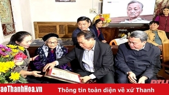 Trưởng ban Tổ chức Tỉnh ủy Nguyễn Văn Hùng thăm, kiểm tra tình hình sản xuất và đời sống Nhân dân huyện Thọ Xuân