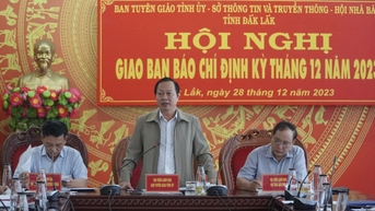 Hội nghị Giao ban báo chí định kỳ tháng 12/2023