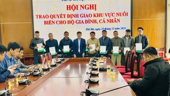 Hai Ha៖ សេចក្តី​សម្រេច​ចិត្ត​លើ​ការ​ប្រគល់​តំបន់​ធ្វើ​កសិកម្ម​តាម​សមុទ្រ​ដល់​គ្រួសារ​និង​បុគ្គល​ចំនួន ៨