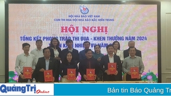 Cụm thi đua Hội Nhà báo 6 tỉnh Bắc miền Trung: Thống nhất 10 mục tiêu quan trọng trong năm 2025