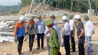 Bí thư Tỉnh ủy Thái Thanh Quý đến hiện trường chỉ đạo xử lý phát sinh liên quan đến thi công dự án Đường dây 500kV mạch 3