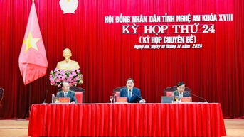 ក្រុមប្រឹក្សាប្រជាជនខេត្ត Nghe An បើកកិច្ចប្រជុំទៀងទាត់នៅចុងឆ្នាំ ២០២៤