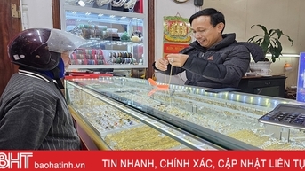Áp tết, thị trường vàng ở Hà Tĩnh vẫn kém sôi động