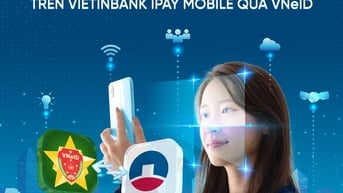 Cập nhật sinh trắc học siêu tốc trên VietinBank iPay Mobile qua VNeID