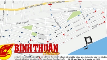 Phân luồng giao thông khu vực tổ chức Lễ Bế mạc Năm Du lịch quốc gia 2023