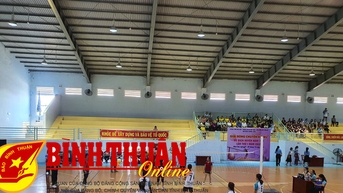 Khai mạc Giải Bóng chuyền hơi nữ vô địch huyện Hàm Tân lần thứ I năm 2023
