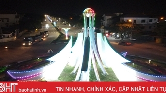 Lung linh phố đêm thị xã Hồng Lĩnh