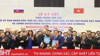 Ký kết thỏa thuận hợp tác giữa Hà Tĩnh và vùng tự trị Trnava