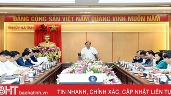 Ban Thường vụ Tỉnh ủy Hà Tĩnh họp đánh giá tình hình kinh tế