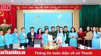 Ký kết biên bản ghi nhớ giữa Hội LHPN tỉnh Hủa Phăn và Hội LHPN tỉnh Thanh Hóa