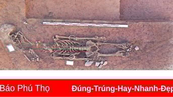 Phát hiện khu mộ táng có niên đại từ thời Hùng Vương