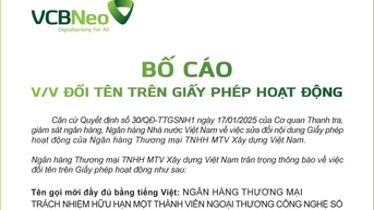 Sau khi về với Vietcombank, CB đổi tên thành VCBNeo