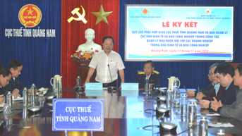 Cục thuế Quảng Nam ký kết phối hợp công tác quản lý thuế doanh nghiệp