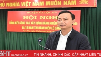 Không ngừng nâng cao hiệu quả công tác xây dựng Đảng ở Lộc Hà