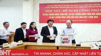 Đề nghị công nhận 7 xã đạt chuẩn các loại hình NTM ở Hà Tĩnh
