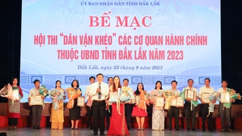 Hội thi “Dân vận khéo” các cơ quan hành chính thuộc UBND tỉnh năm 2023: Đội thi Sở Văn hóa, Thể thao và Du lịch đạt giải nhất