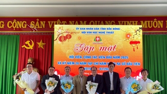 Đắk Nông gặp mặt hội viên, cộng tác viên văn học nghệ thuật