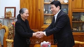 Chủ tịch nước Lương Cường chúc Tết, tri ân các đồng chí nguyên lãnh đạo Đảng, Nhà nước