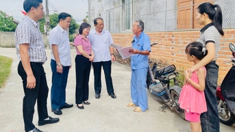 គណៈប្រតិភូរដ្ឋសភាខេត្តត្រួតពិនិត្យការអនុវត្តគោលនយោបាយអនុគ្រោះស្តីពីការផ្តល់លំនៅដ្ឋាន និងដីធ្លីជូនប្រជាពលរដ្ឋជាទីសក្ការៈនៅតាន់គី។