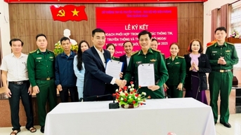Quảng Nam: ký kết phối hợp thông tin đối ngoại khu vực biên giới, biển, đảo năm 2025