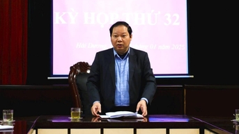 គណៈកម្មាធិការអធិការកិច្ចបក្សខេត្ត Hai Duong បានបើកកិច្ចប្រជុំលើកទី៣២ ដើម្បីពិចារណាលើខ្លឹមសារសំខាន់ៗជាច្រើន។