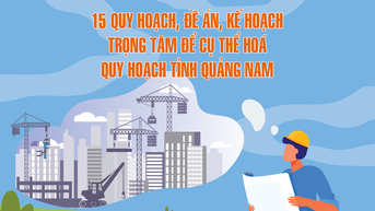15 quy hoạch, đề án, kế hoạch trọng tâm để cụ thể hoá quy hoạch tỉnh Quảng Nam
