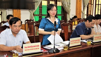 Đoàn Đại biểu Quốc hội tỉnh giám sát việc thực hiện chính sách ưu đãi, hỗ trợ nhà ở, đất ở cho người có công ở Thanh Chương