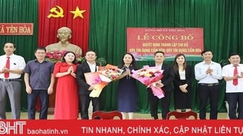 Thành lập mới 2 chi bộ Đảng trong doanh nghiệp ở Cẩm Xuyên