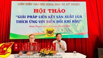 សិក្ខាសាលា "ដំណោះស្រាយសម្រាប់ការផ្សារភ្ជាប់ផលិតកម្មស្រូវ ដើម្បីសម្របខ្លួនទៅនឹងការប្រែប្រួលអាកាសធាតុ"