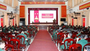 Đảng ủy Quân sự tỉnh thông báo nhanh kết quả Hội nghị Trung ương 9, khóa XIII