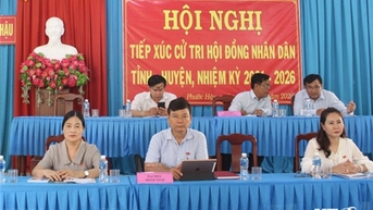 Đại biểu HĐND tỉnh tiếp xúc cử tri xã Phước Hậu