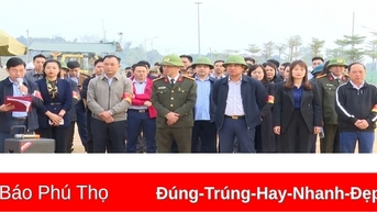 Cưỡng chế, bảo vệ thi công thực hiện quyết định thu hồi đất phục vụ dự án nhà ở đô thị tại Cẩm Khê