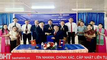TX Kỳ Anh ký kết hợp tác với huyện Khun Khăm của Lào