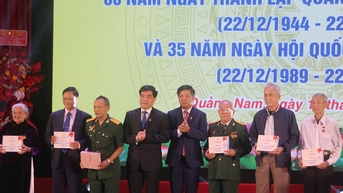 Quảng Nam tổ chức trọng thể Kỷ niệm 80 năm thành lập Quân đội nhân dân Việt Nam