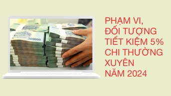 Phạm vi, đối tượng tiết kiệm 5% chi thường xuyên năm 2024