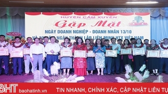 Cẩm Xuyên vinh danh 21 doanh nghiệp, doanh nhân 