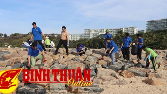 អនាម័យបរិស្ថានទូទៅ ឆ្លើយតបនឹងទិវាទេសចរណ៍ Binh Thuan