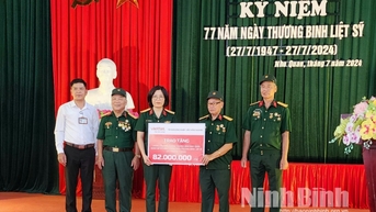 Viettel Ninh Bình thăm tặng quà các thương bệnh binh