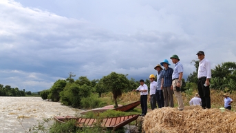 Khảo sát đánh giá ảnh hưởng của vận hành hồ chứa thủy điện Buôn Kuốp gây ngập vùng lúa huyện Krông Ana.