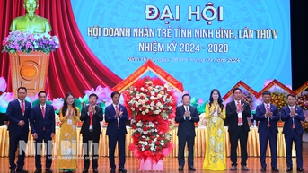 មហាសន្និបាតលើកទី៥ របស់សមាគមសហគ្រិនវ័យក្មេងខេត្ត Ninh Binh