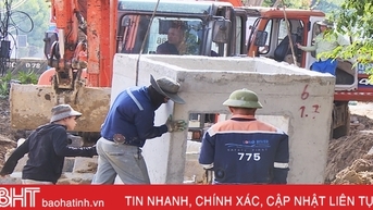 Cống “khổng lồ” được kỳ vọng giúp TP Hà Tĩnh thoát ngập