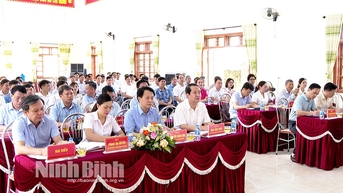 Đại biểu HĐND tỉnh tiếp xúc cử tri huyện Yên Mô Gia Viễn