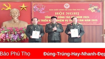 Phú Thọ có 3 tác phẩm đoạt giải Cuộc thi viết về gương Cựu chiến binh gương mẫu