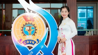 Chị Quỳnh tâm huyết với phong trào công đoàn