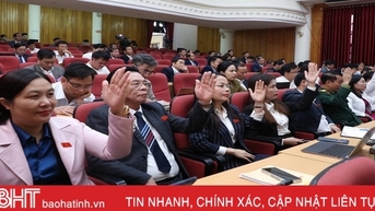 Kỳ họp thứ 17, HĐND tỉnh Hà Tĩnh thông qua 27 nghị quyết quan trọng